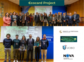 €cocard Project: UCIBIO researchers awarded 2nd prize by Banco de Portugal for turning old banknotes into sustainable cards